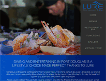 Tablet Screenshot of lurerestaurant.com.au
